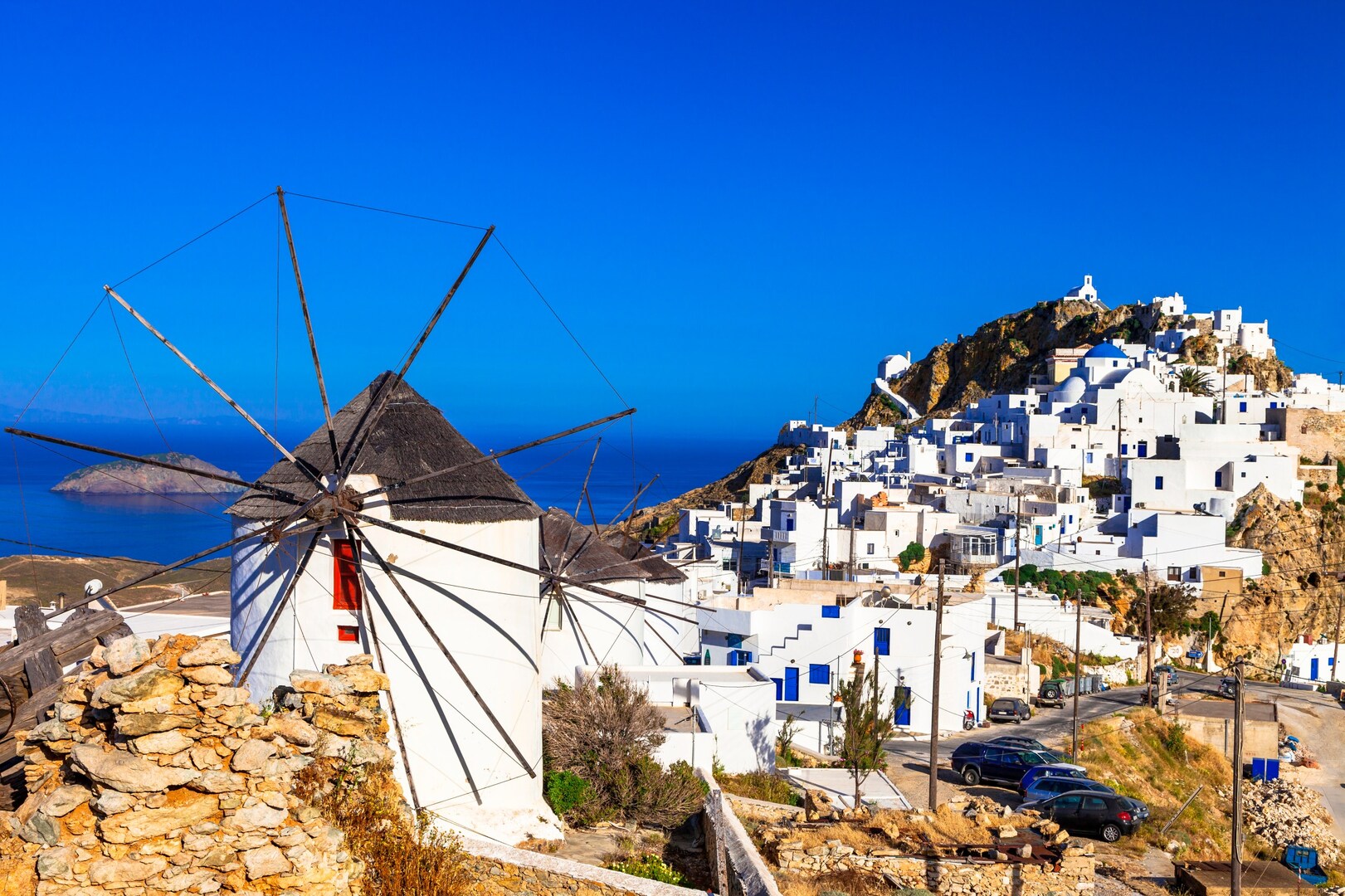 Village on Serifos, one of the best quiet Greek islands.